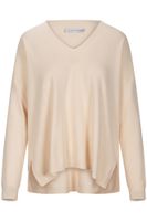 jersey oversize con escote en v cream