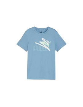 Camiseta Puma Essentials+ AB Summer Infantil Azul