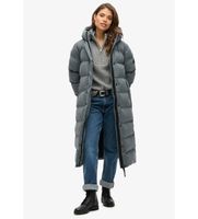 superdry para mujer w5011738a abrigo longevo microfibra gris xs casual poliester reciclado sostenible