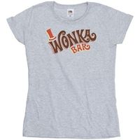 willy wonka camiseta bar logo para mujer