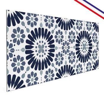 Frente de cocina en aluminio - 240 x 50 cm - azul