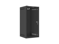 bastidor de pared lanberg wf10-2312-10b 12u 20kg ip20 cristal templado negro