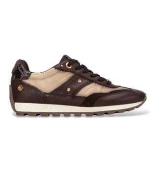 Carmela para mujer. 16423804-MARRON Zapatillas de Piel 164238 marrón (40), 3 a 5cm, Cordones, Casual