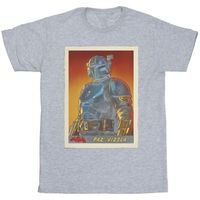 disney camiseta manga larga the mandalorian para nina