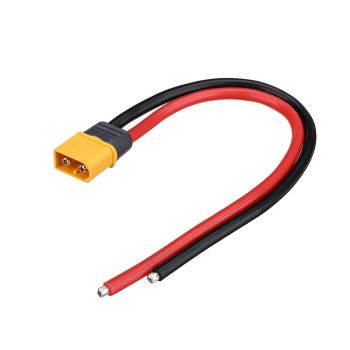 Conector macho-hembra XT60 de 10/20/30 cm con cable de silicona de alimentación de 12AWG