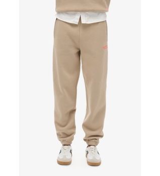 Superdry para mujer. W7011098A Pantalón Jogger de bajos elásticos con logotipo Essential beige (XS), Casual, Algodón