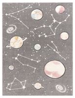 alfombra infantil kosmos gris  80x150 cm