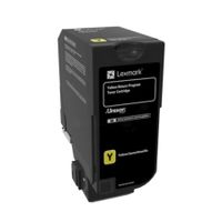 lexmark 74c2sy0 yellow original standard capacity return program toner cartridge