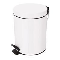spirella coleccion sydney  papelera con pedal o17 x 245 3 litros metal blanco