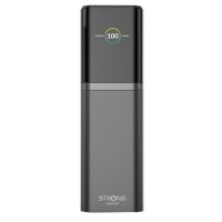 power bank strong s19 12000mah 176w gris carga rapida 3 salidas usb-c tft display