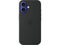 apple funda de silicona con magsafe para iphone 16 negro