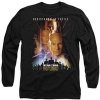 star trek camiseta manga larga first contact para mujer