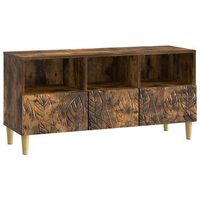 mueble de tv 102 x 345 x 50 cm roble ahumado vidaxl