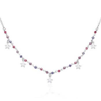 Cadena estrellas plata 925