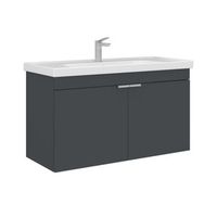 mueble para lavabo  - 100 x 45 x 58 cm - antracita mate