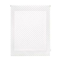 estor enrollable premium - estor enrollable tamano 160x180 - estor premium color blanco con motas grises  blindecor