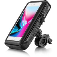 temco soporte movil para bici con funda impermeable soporte para telefono a prueba de agua bolsa de telefono para bicicletas de ejercicio soporte para telefono y navegacion soporte movil para