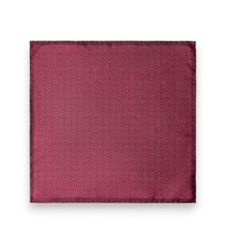 Hackett London para hombre. HM0100060 Pañuelo de bolsillo Textured Plain burdeos (OSFA), Casual, Seda, Clásico