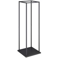 estante para lena 33x33x110 cm negro