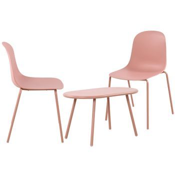 Suite De 2 Plazas Veldin Plástico Rosado Clp