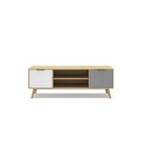 mueble para television 2 puertas con almacenamiento funcional