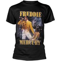 freddie mercury tops y camisetas live homage para hombre