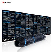 alfombrilla de raton con programacion exco python 3x hojas de trucos grandes alfombrilla de raton para inteligencia artificial alfombrilla de escritorio web de aprendizaje profundo