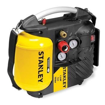 Stanley Air-boss, Compresor De Aire Sin Aceite 230v 1,5km 5l, Profesional Portátil, Negro