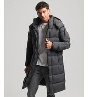 superdry para hombre m5011759a abrigo acolchado ripstop negro s casual poliester sostenible
