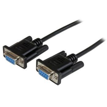 Cable Nulo Módem Serie RS232 DB9 Hembra a Hembra 1m StarTech.com Negro