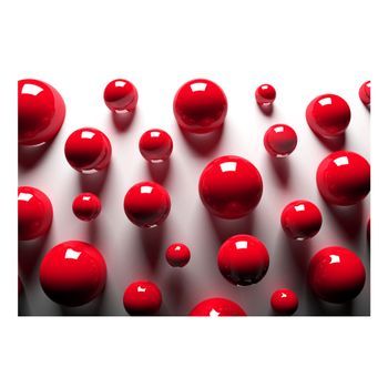 Papel Pintado 3d - Red Balls (150x105 Cm)