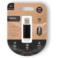 tech one tech tec3006-16 basic pendrive 16gb usb 20 negro serie professional