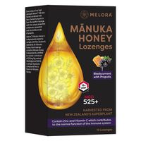 melora manuka honey  propolis lozenges - blackcurrant