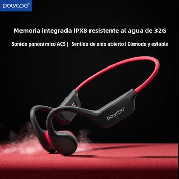 POLVCDG Auriculares de Conducción Ósea X7 IPX8 32GB Memoria 5.3 Auriculares Inalámbricos Bluetooth con Micrófono Resistentes al Agua para Natación 2023 Nuevo
