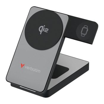 Power Bank Verbatim 10000 mAh Inalámbrica 30W PD 3.0 Gris