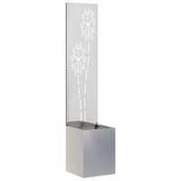 pantalla de privacidad para jardin plata 32 x 32 x 150 cm vidaxl