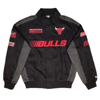 Chaqueta Chicago Bulls NBA Motorsport Jacket New Era negra