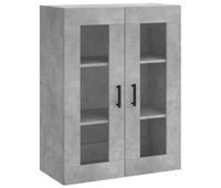 vidaxl armario de pared gris hormigon 695x34x90 cm
