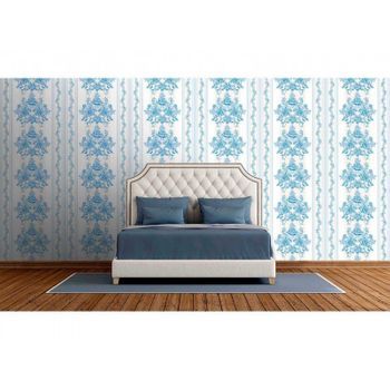 Fotomural Vinilo Zen Columna Flor Azul 400 X 300 Cm