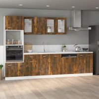 armario de almacenamiento  armario bajo fregadero madera ingenieria roble 80x46x815 cm cfw739514