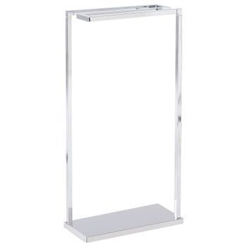 Toallero De Metal Plateado 3 Rieles Accesorio De Pie Moderno Baño Garcitas