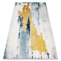 alfombra emerald exclusivo 1025 glamour elegante vintage azul  oro 140x190 cm
