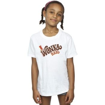 Willy Wonka Camiseta Bar Logo para niña