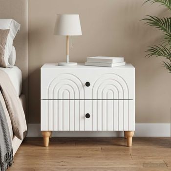 Armario De Noche - Mueble Para Dormitorio - Madera De Ingeniería - Madera (62x34.5x48cm)