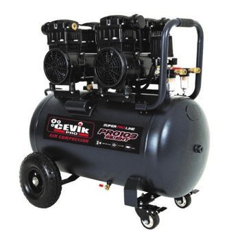 Compresor Silencioso Sin Aceite 100 L - 3 Hp, 9 Bar Y 390 L/min - Unidad