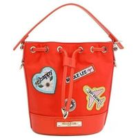 nicole lee bolso de mano bolso cubo con parches de colores naranja para mujer