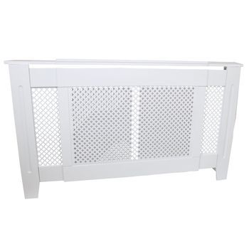 Cubreradiador Para Esconder Radiadores En Mdf Blanco Elegante 1400mm - 1920mm