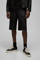 pantalon deportivo de ante sintetico con cintura elastica negro