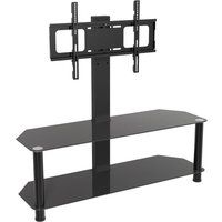 avf sdcl1140bb 1140 mm tv stand with bracket - black black