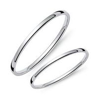 14 quilates alianzas de oro blanco